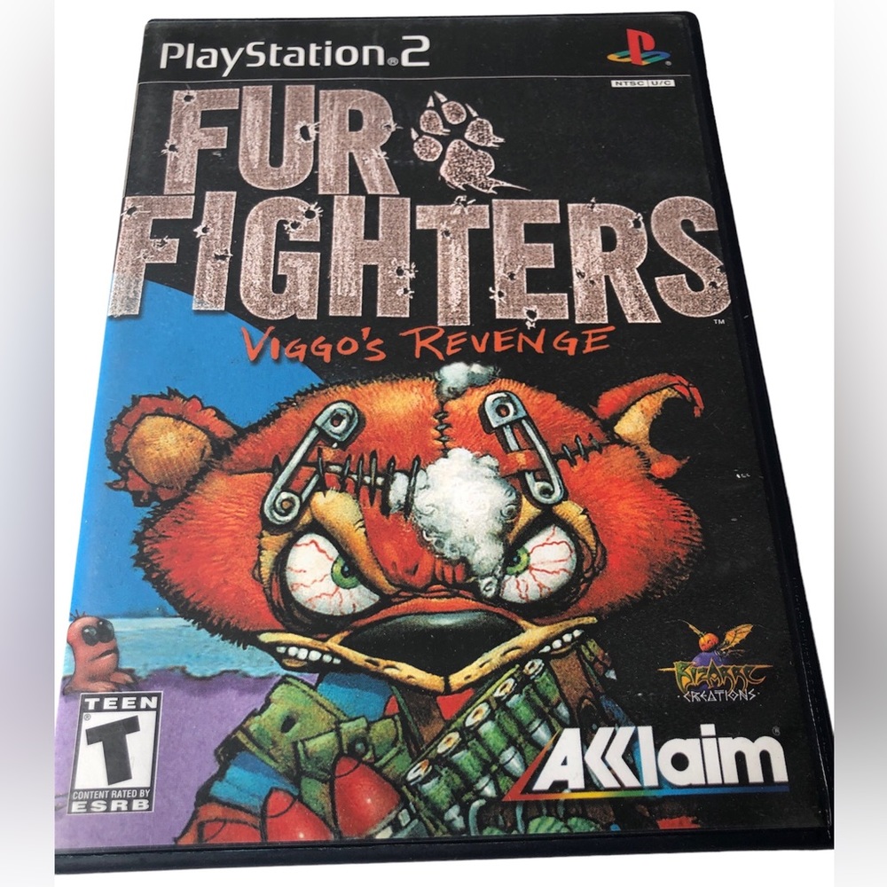 Fur Fighters Viggo's Revenge Game & Case Sony Playstation 2 Ps2 No Manual Tested